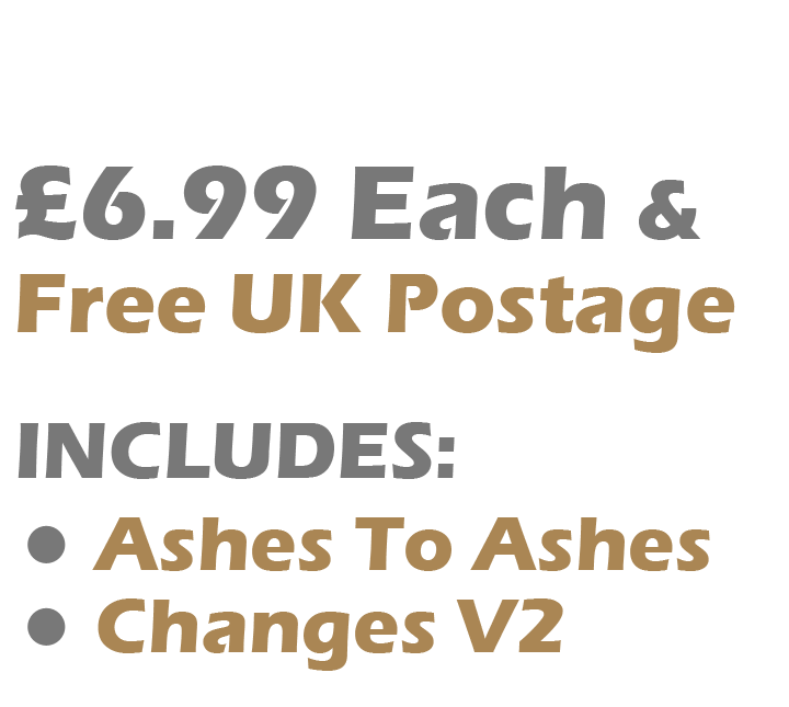David Bowie 2 Card Set £6.99 Includes Ashes To Ashes, Changes V2 Cards 